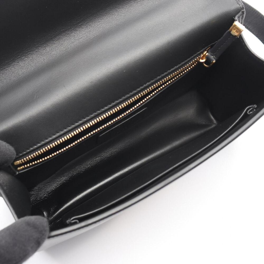 CHRISTIAN DIOR Black Leather Shoulder Bag - Picture 3 of 9